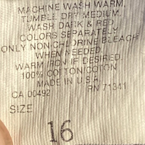 L L Bean Womens Corduroy Pants Gray Pleated High Rise Size 16 Made in USA - Picture 6 of 9